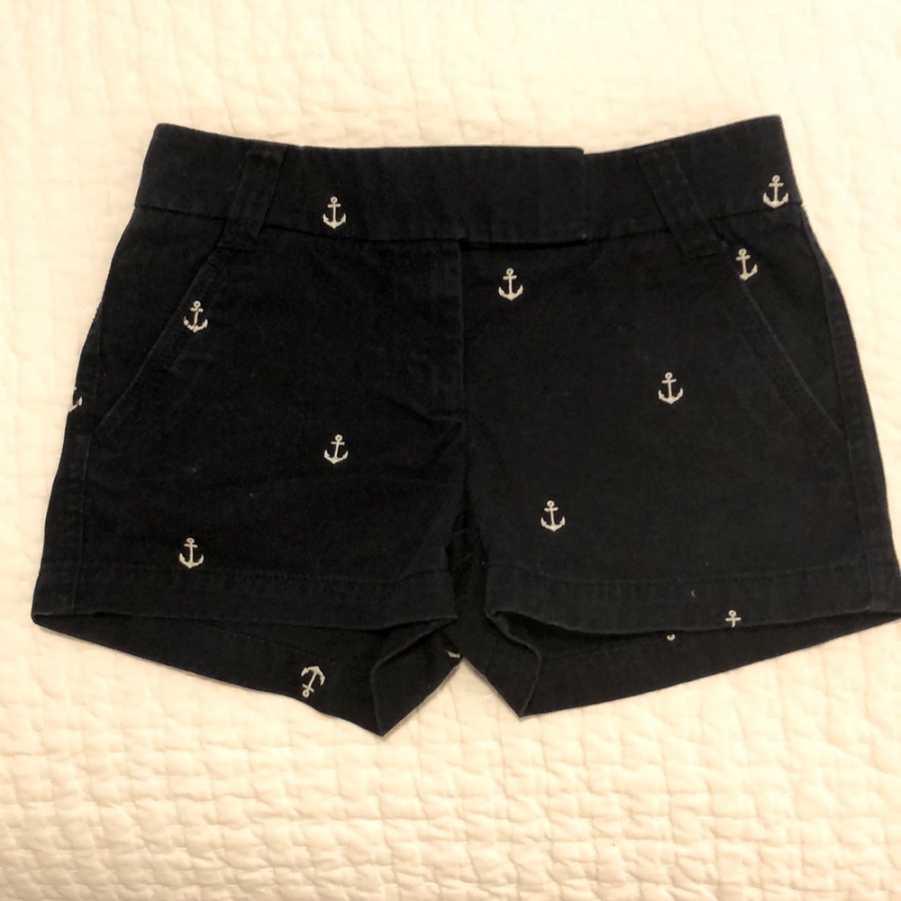 JCrew Navy Anchor chino shorts